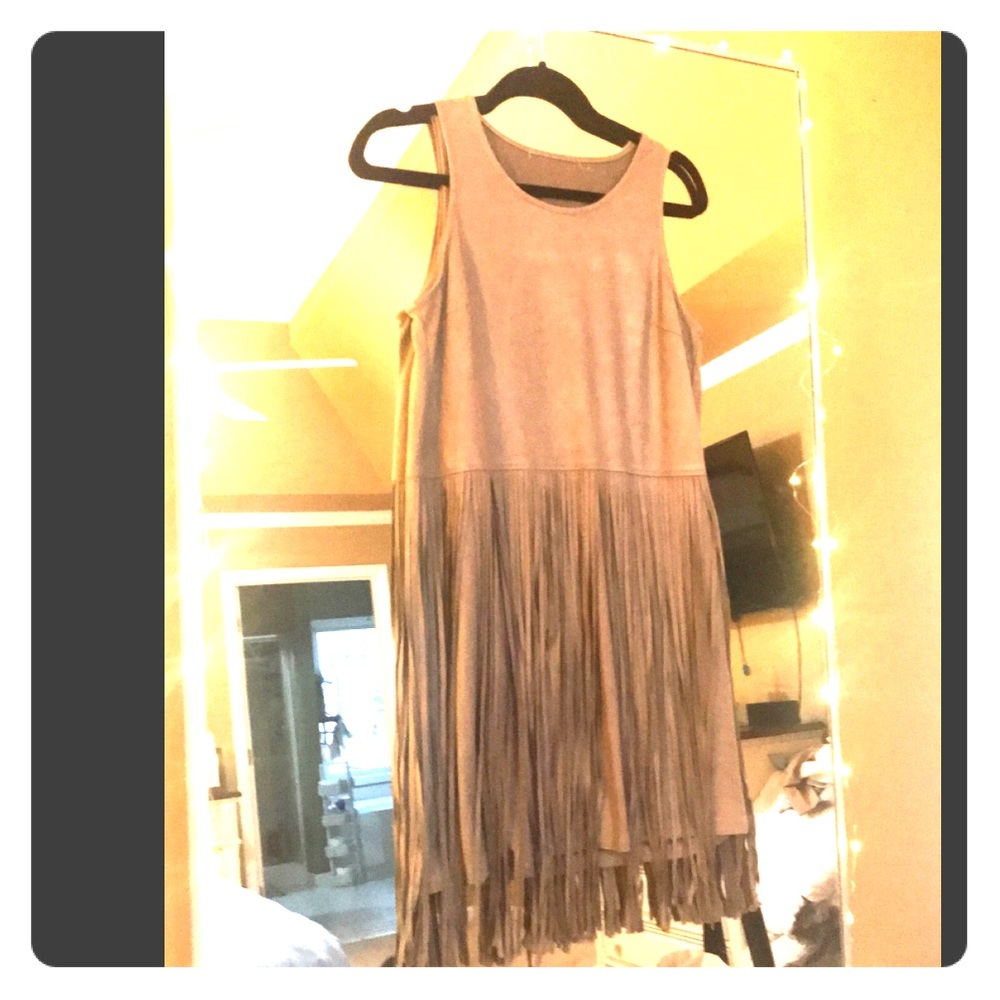 Sz Small Suede, Fray Dress from Dress Up Boutique